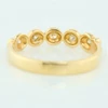 9ct Gold 5 Stone Rub-Over Diamond Ring - Rear View
