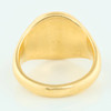 Second Hand 18ct Gold Oval Pinkie Signet Ring – Size I - Rear View