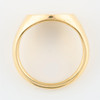 Second Hand 18ct Gold Oval Pinkie Signet Ring – Size I - Top View
