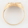Second Hand 9ct Gold Royal Coat of Arms Ring - Side View