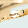 9ct Gold Diamond Round Signet Ring - Hallmark Detail