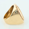 Second Hand 9ct Gold Sovereign Ring – 1904 - Side View