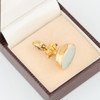Antique 9ct Gold and Chalcedony Fob - 1837 - In Box