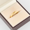 Second Hane 18ct Gold Plain Wedding Band – size L - In Box
