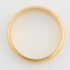 Second Hane 18ct Gold Plain Wedding Band – size L - Top View