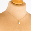 9ct Gold Pearl Swirl Pendant Necklace - Worn View