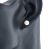 9ct Gold 7mm Pearl Stud Earrings - Worn View