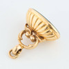 Vintage 9ct Gold Bloodstone Fob -Side View