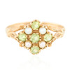 Second Hand 9ct Gold Peridot and Pearl Dress Ring - Main View