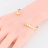 Second Hand 9ct Gold Torque Bangle - Worn View