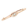 Antique 9ct Gold Opal and Pearl Bar Brooch - Main View
