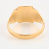 Vintage 9ct Gold Rectangle Signet Ring – Size L ½ - 1955-1956 - Rear View