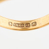 Vintage 9ct Gold Rectangle Signet Ring – Size L ½ - 1955-1956 - Hallmark Detail