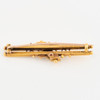 Antique Victorian 15ct Gold Sapphire & Pearl Double Bar Brooch – 1894-1895 - Rear View