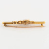Antique Victorian 15ct Gold Sapphire & Pearl Double Bar Brooch – 1894-1895 - Side View