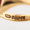 Vintage 9ct Gold Goldstone Signet Ring – 1970-1971 - Hallmark Detail