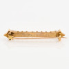 Antique 18ct Gold Pearl Tower Bar Brooch - Rear View
