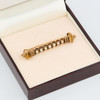 Antique 18ct Gold Pearl Tower Bar Brooch - In Box