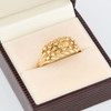 Second Hand 9ct Gold 3 Row Keeper Ring – Size Y ½ - 1989 - In Box