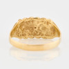 Second Hand 9ct Gold 3 Row Keeper Ring – Size Y ½ - 1989 - Rear View
