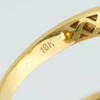 Second Hand 18ct Gold Iolite and Diamond Cluster Ring – Leaf Shoulders - Gold Stamp