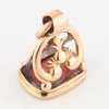 Antique 9ct Gold Carnelian Fob, engraved “Ann” - Angled View