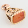 Antique 9ct Gold Carnelian Fob, engraved “Ann” - Laid Down