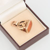 Antique 9ct Gold Carnelian Fob, engraved “Ann” - In Box