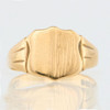 Second Hand 9ct Gold Shield Faced Signet Ring – 1979 - Front View