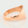 Antique 9ct Rose Gold Oval Signet Ring – 1920-1921 - Side View