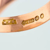 Antique 9ct Rose Gold Oval Signet Ring – 1920-1921 - Hallmark Detail