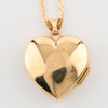 Second Hand 9ct Gold Diamond Heart Locket Necklace - Rear View
