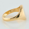Second Hand 9ct Gold Oval Signet Ring – size J - Side View
