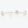 9ct Gold Diamond Stud Earrings – 0.12 / 0.32 carat - Side View
