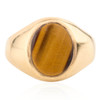 Second Hand 9ct Gold Tigers Eye Signet Ring - Front View