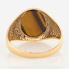 Second Hand 9ct Gold Tigers Eye Signet Ring - Rear View