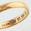 Antique 22ct Gold Wedding Ring – 1927-1928 - Hallmark Detail