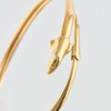 Second Hand 9ct Gold Dolphin Bangle - Close Up Detail
