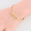 Second Hand 9ct Gold Dolphin Bangle - Worn View