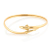 Second Hand 9ct Gold Dolphin Bangle - Main View
