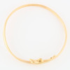 Second Hand 9ct Gold Dolphin Bangle - Top View