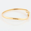 Second Hand 9ct Gold Dolphin Bangle - Side View