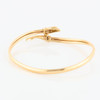 Second Hand 9ct Gold Dolphin Bangle - Rear View