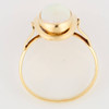 Second Hand 14ct Gold Oval Opal Ring - Top View