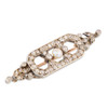 Antique 18ct Gold Pearl & Diamond Brooch - Main View
