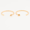 9ct Gold Large Hoop Earrings - Rear View