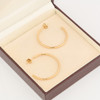 9ct Gold Large Hoop Earrings - In Box