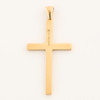 Second Hand 9ct Gold Plain Cross Pendant - Rear View