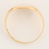 Vintage 9ct Gold Cushion Signet Ring – 1946 -1947 – Size U - Top View
