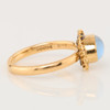 Vintage 9ct Gold Moonstone Dress Ring – 1950-1951 - Side View
